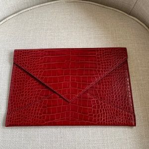 Ultra-Thin Red Envelope Clutch